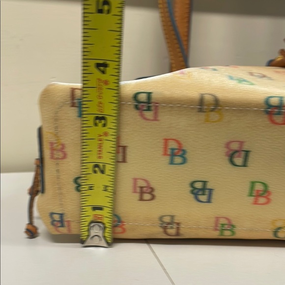 Vintage Dooney & Bourke Tan Satchel with Leather Trim - Picture 11 of 12